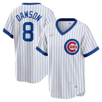 mens nike andre dawson white chicago cubs home cooperstown 